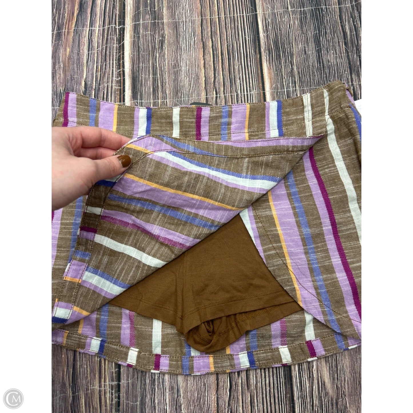 Skort By Free People In Striped Pattern, Size: S