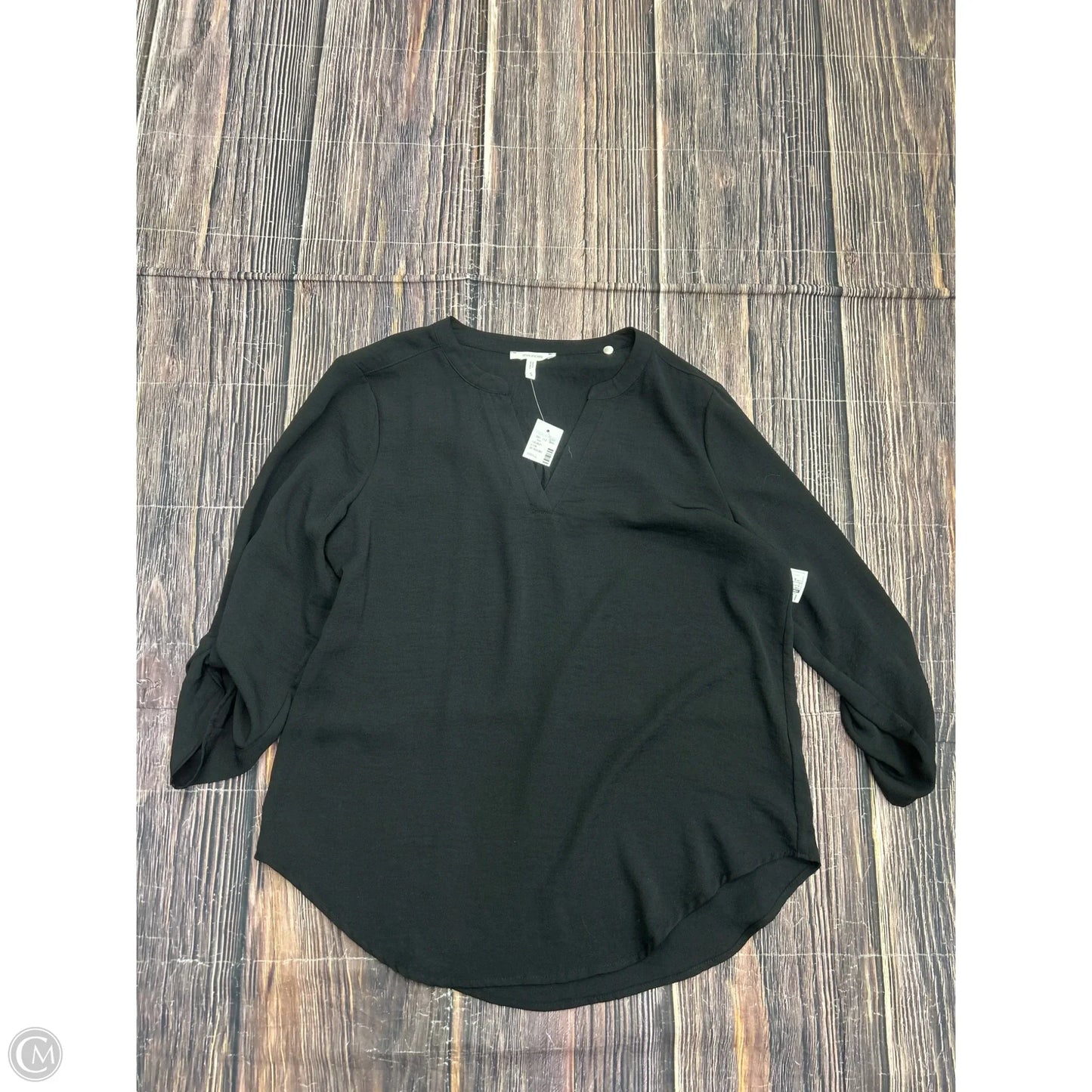 Top 3/4 Sleeve By Maurices In Black, Size: S