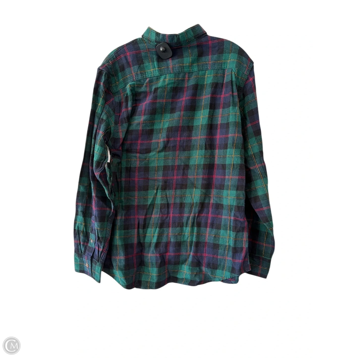 Top Long Sleeve By Old Navy In Plaid Pattern, Size: Xl