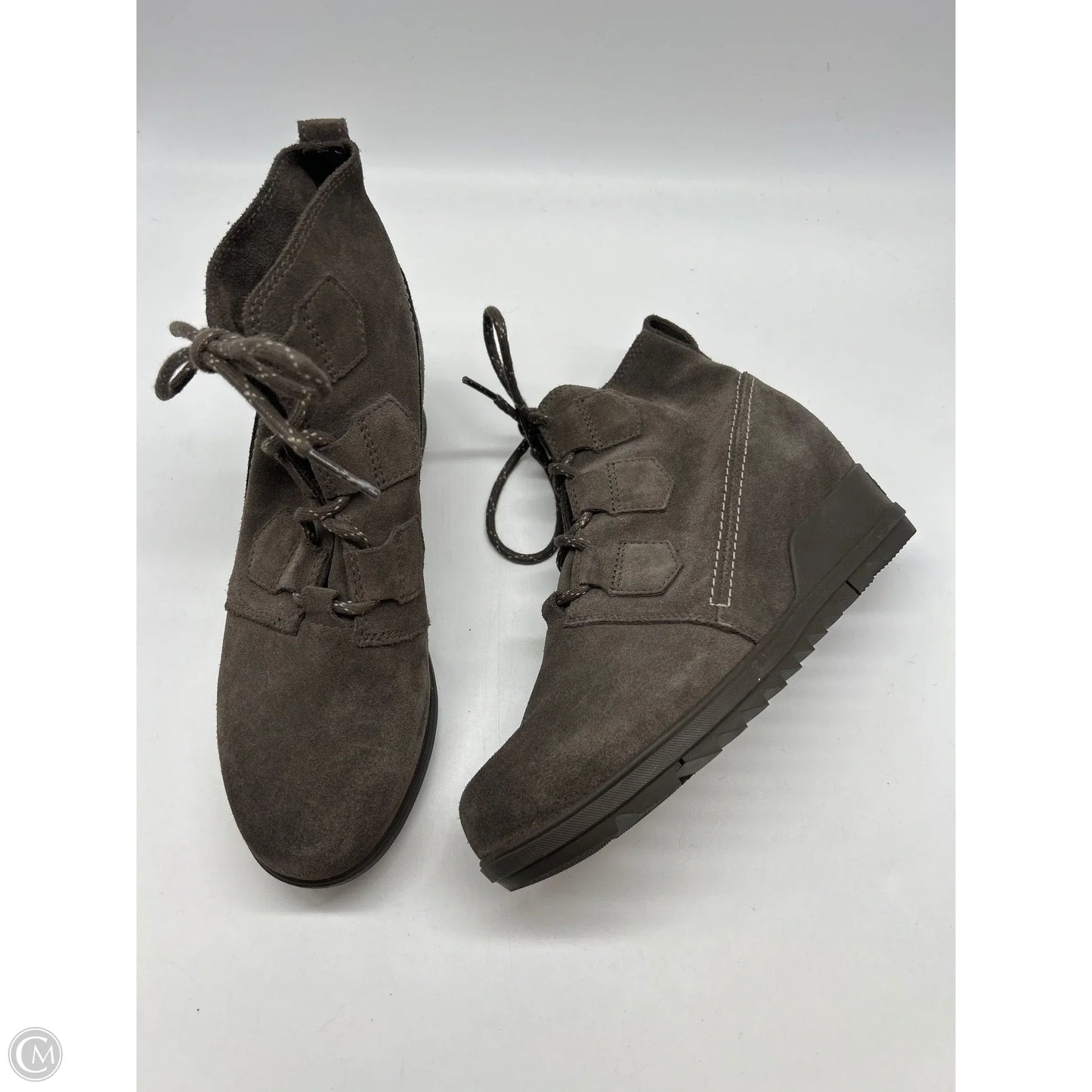 Boots Ankle Heels By Sorel In Grey, Size: 9