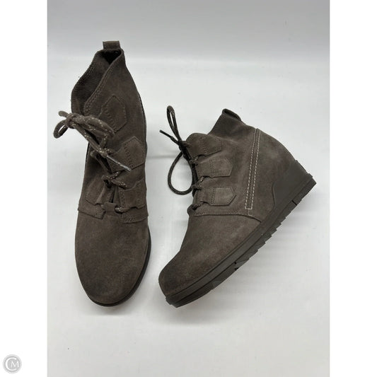 Boots Ankle Heels By Sorel In Grey, Size: 9