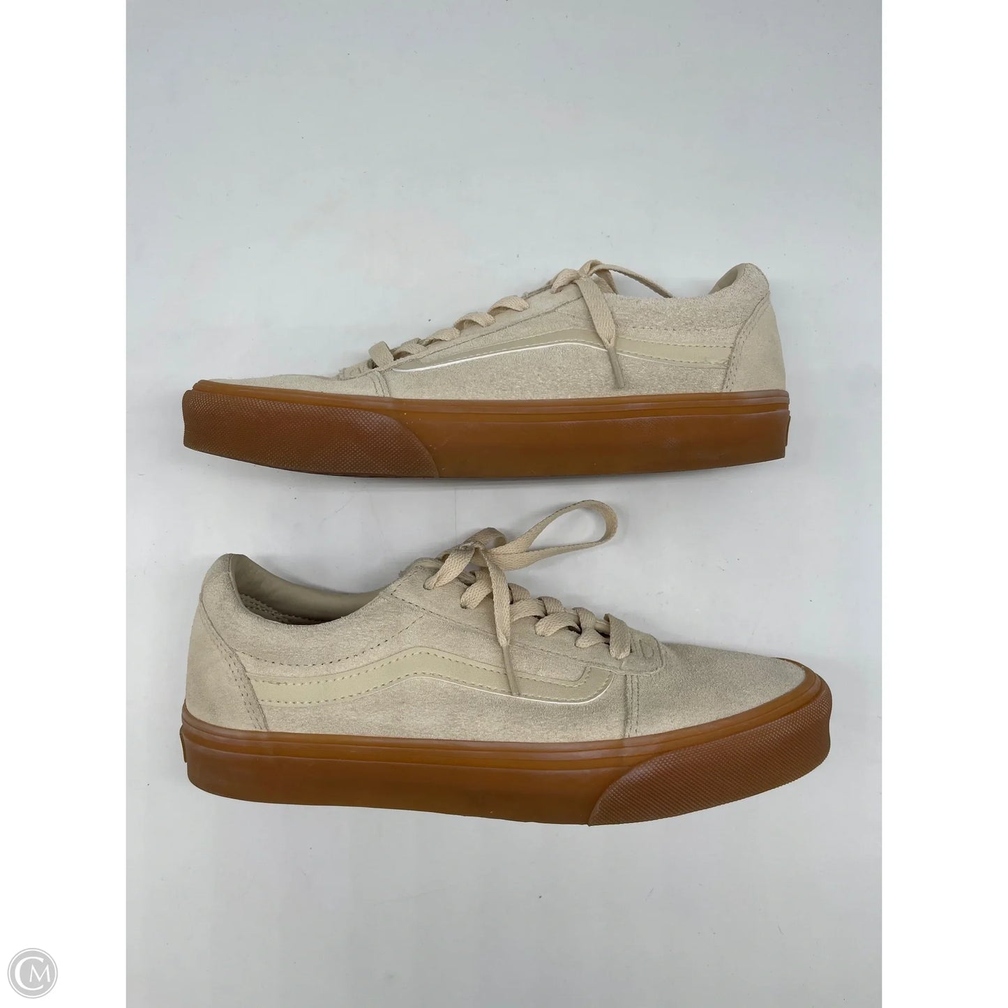 Shoes Athletic By Vans In Ivory, Size: 9.5