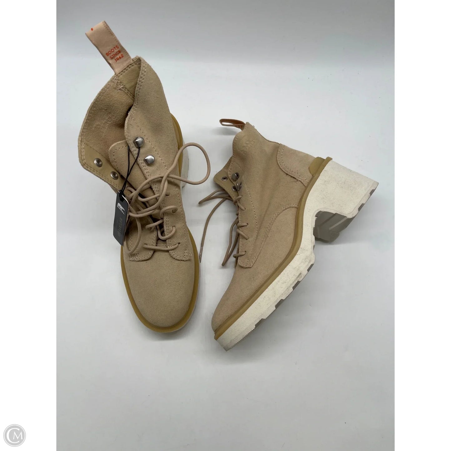 Boots Ankle Heels By Sorel In Tan, Size: 7