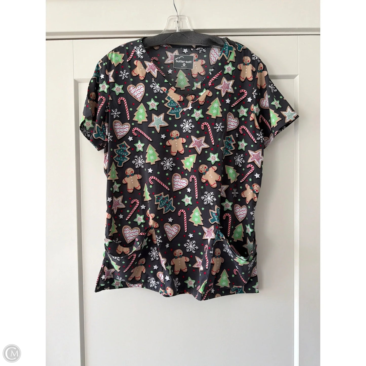 Top Short Sleeve By Clothes Mentor In Grey, Size: M