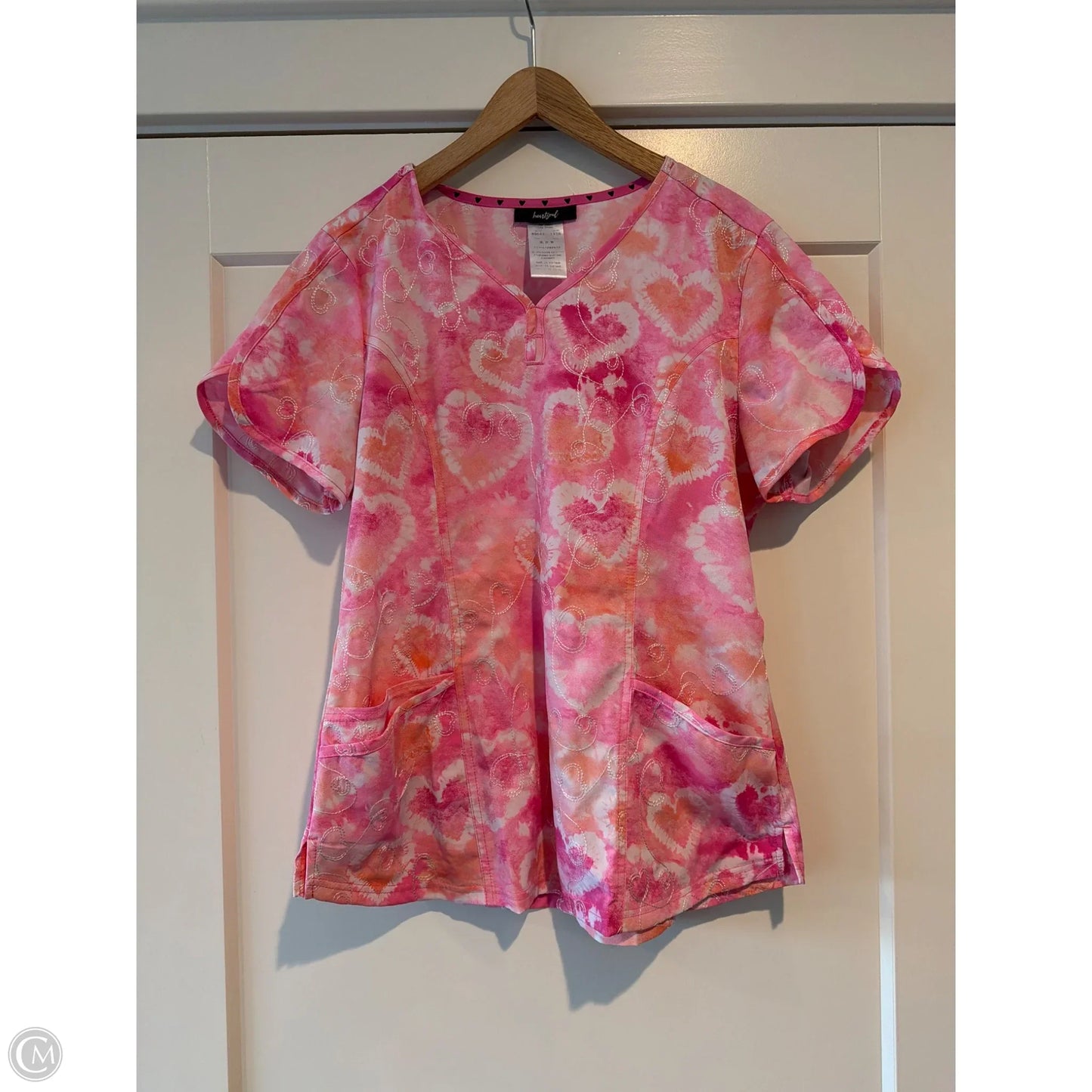 Top Short Sleeve By Clothes Mentor In Pink, Size: M