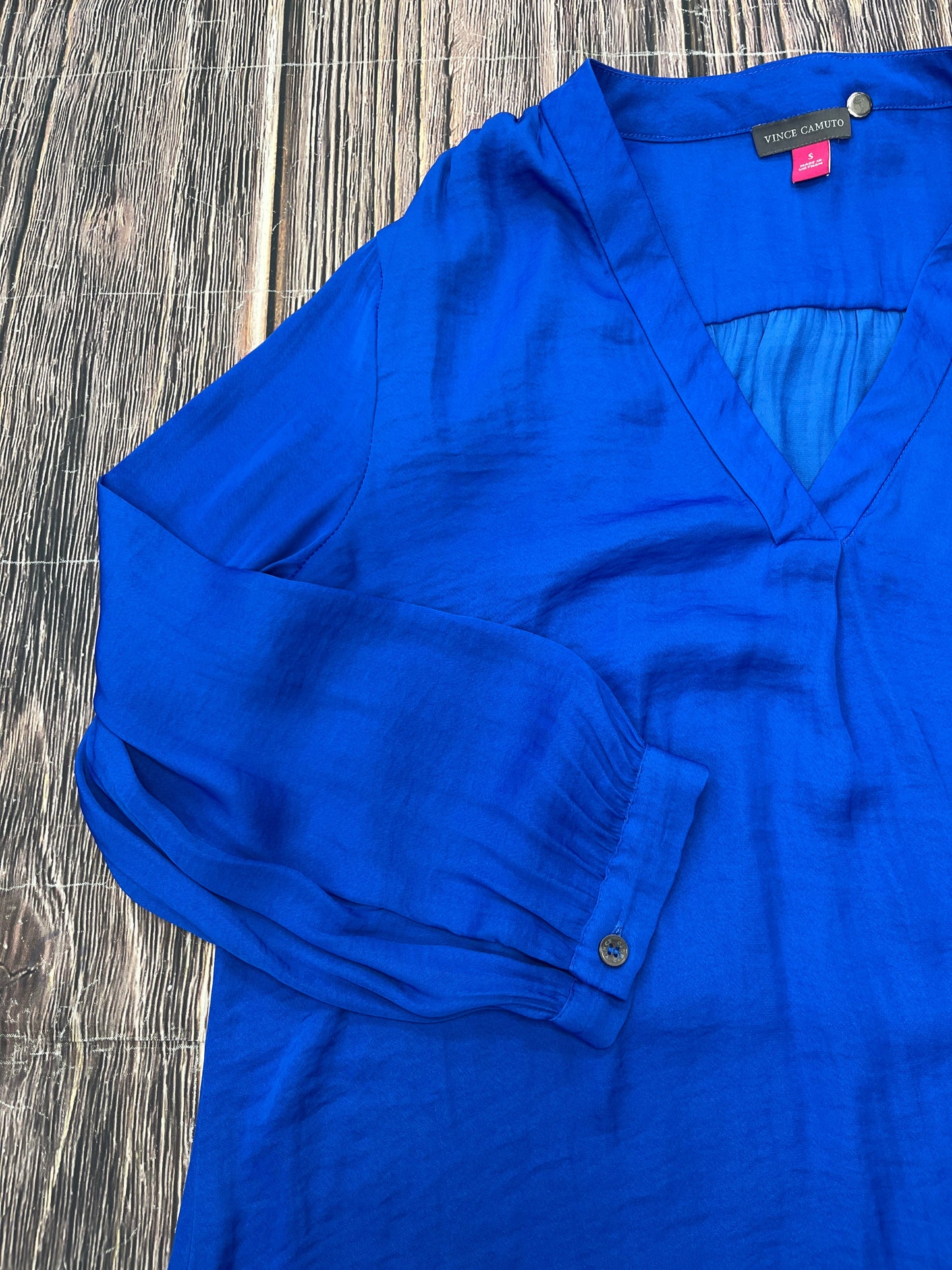 Blue Top Long Sleeve Vince Camuto, Size S
