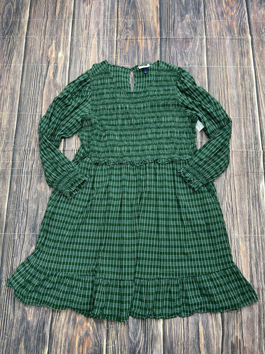 Green Dress Casual Short Universal Thread, Size 1x