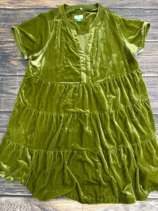 Green Dress Casual Short Maeve, Size 2x