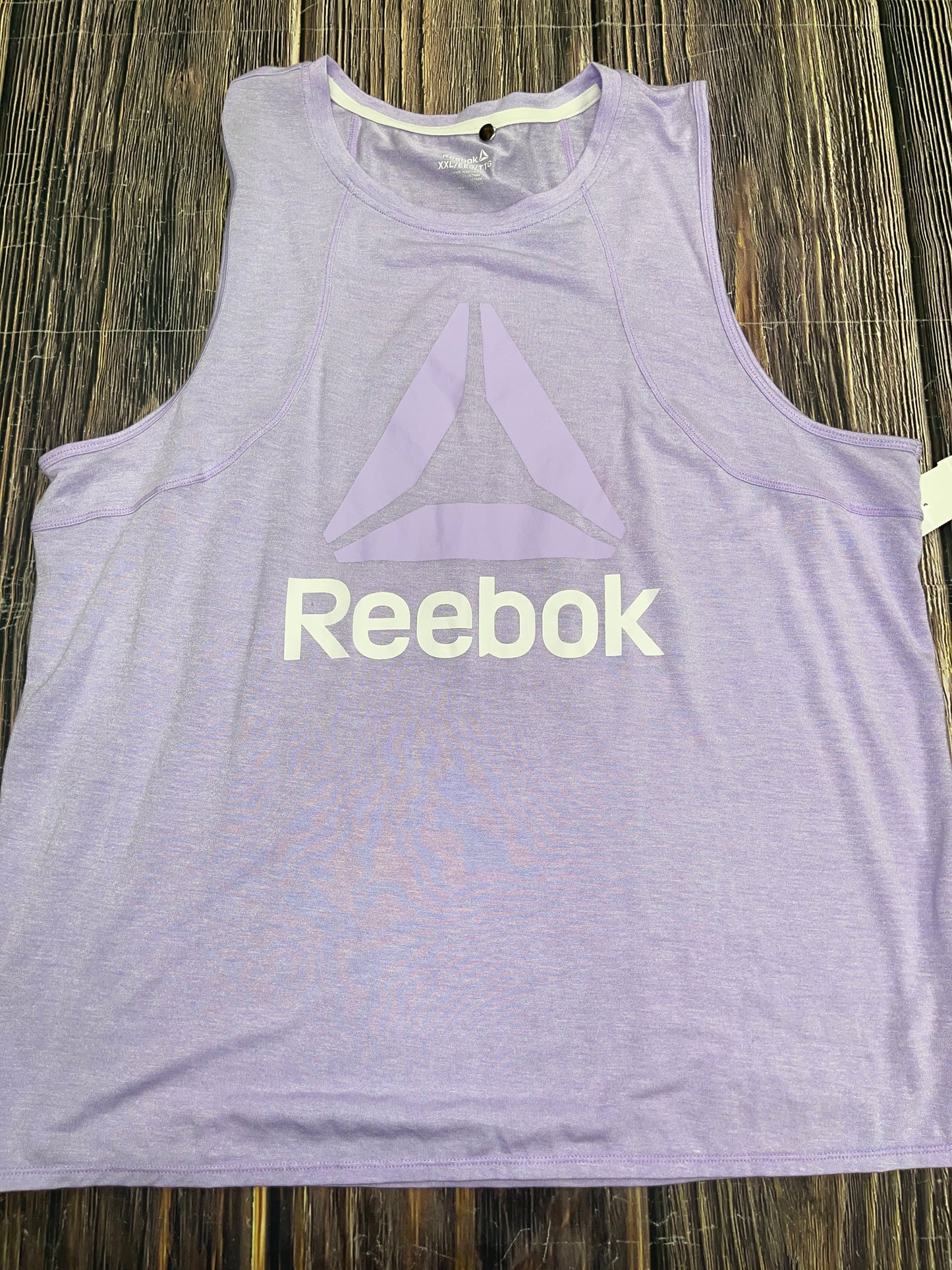 Athletic Tank Top By Reebok In Purple, Size: 1x