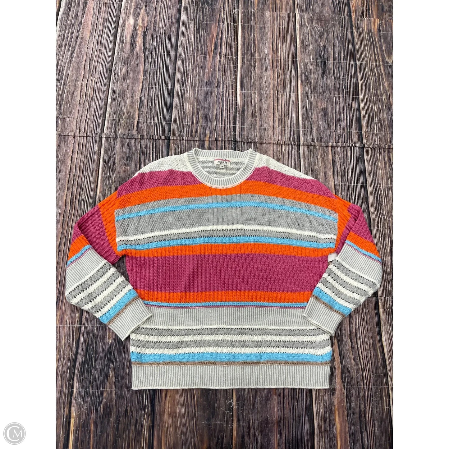 Sweater By Andree By Unit In Grey, Size: M