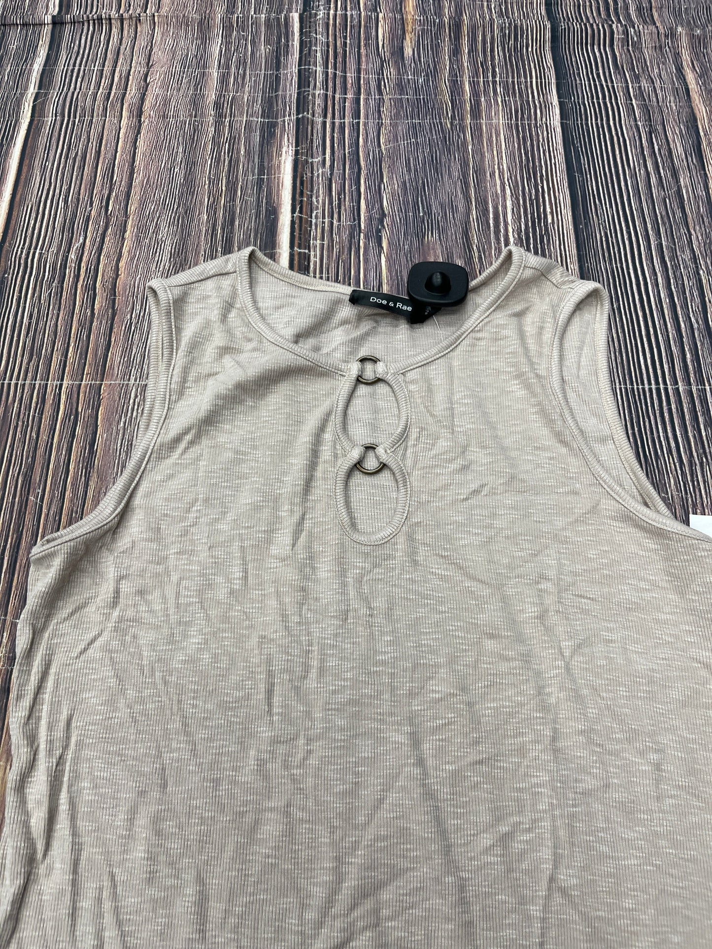 Tank Top By Doe & Rae In Tan, Size: M