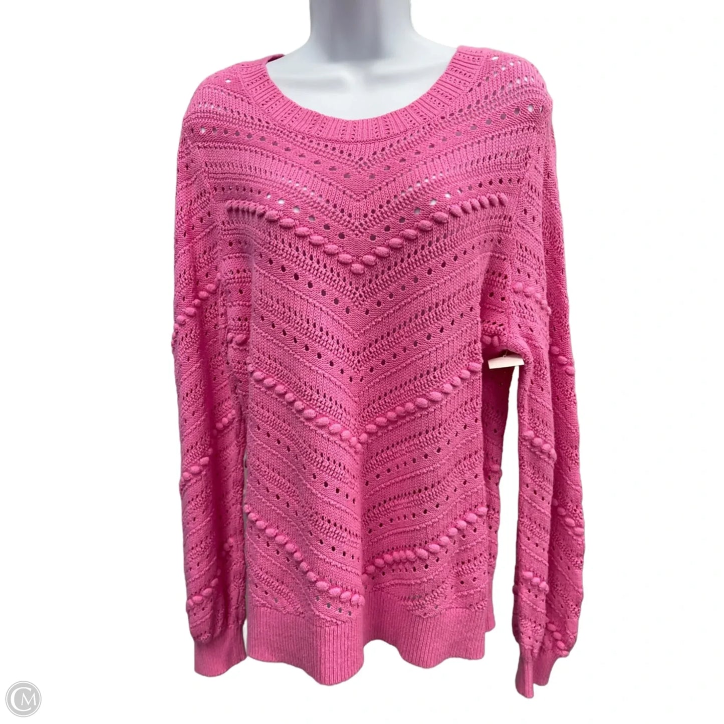 Sweater By Loft In Pink, Size: L