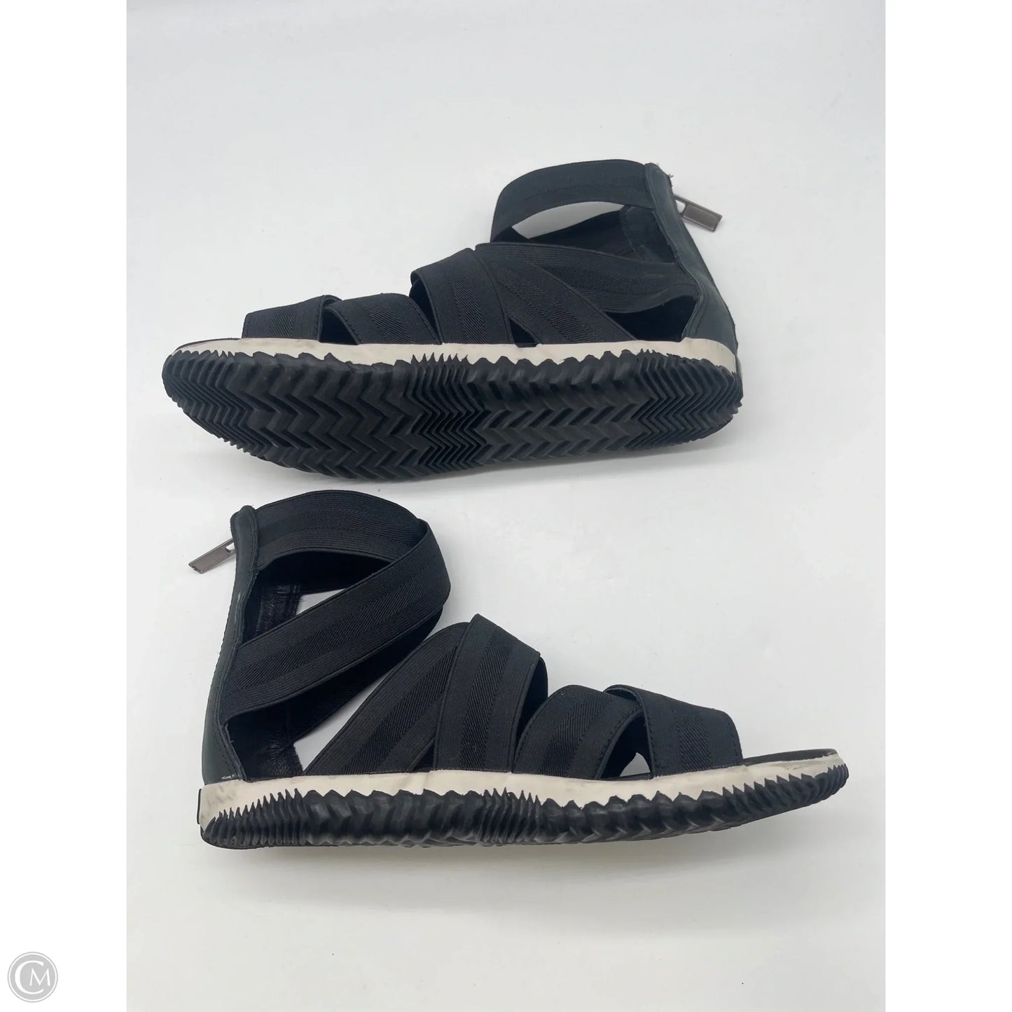 Sandals Flats By Sorel In Black, Size: 9.5