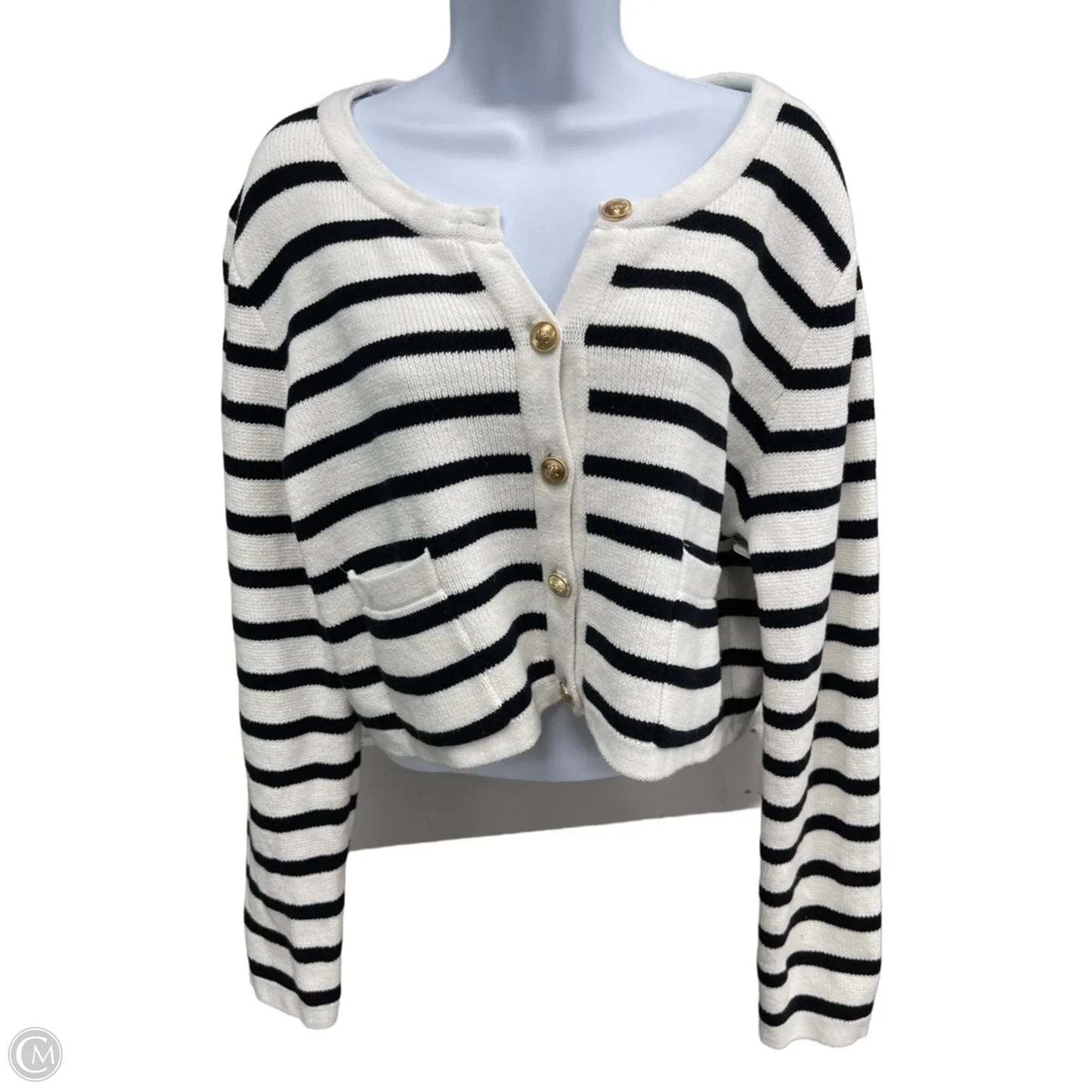 Sweater Cardigan By Jessica Simpson In White, Size: L