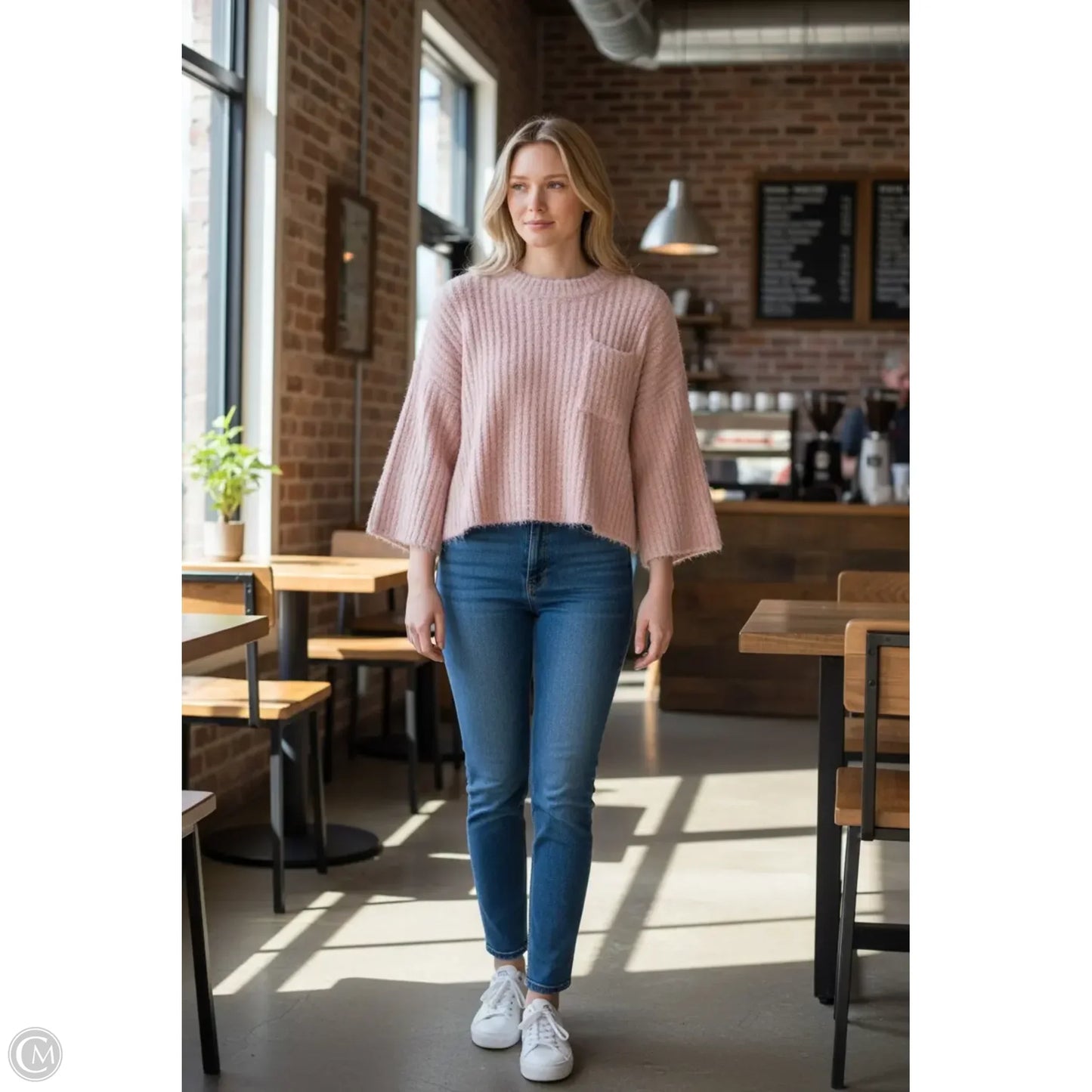 Sweater By Pol In Pink, Size: S