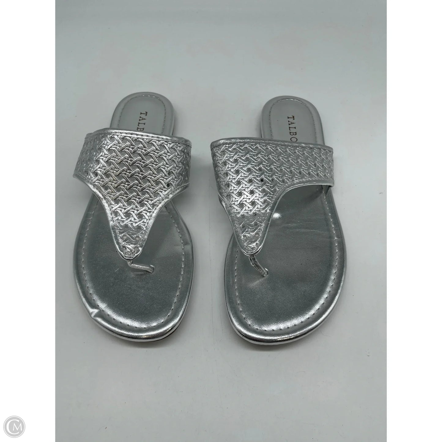 Sandals Flats By Talbots In Silver, Size: 7