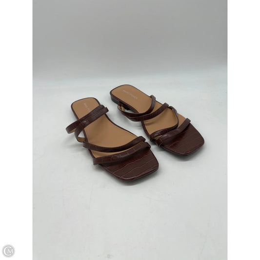 Sandals Flats By Marc Fisher In Brown, Size: 9.5