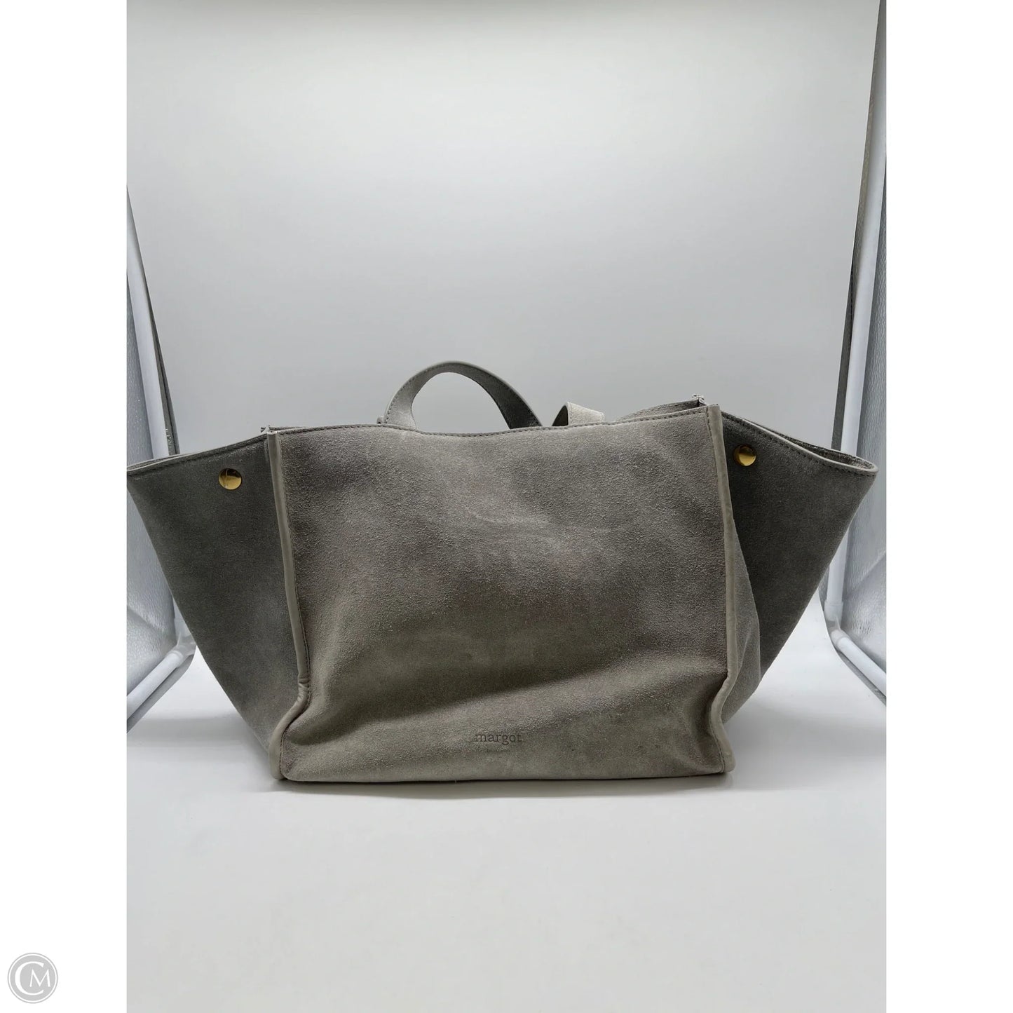 Handbag Leather By Margot, Size: Medium