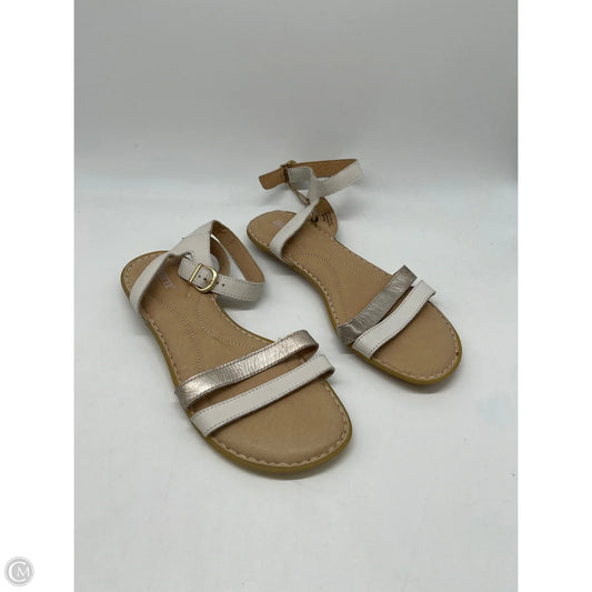 Sandals Flats By Born In White, Size: 9