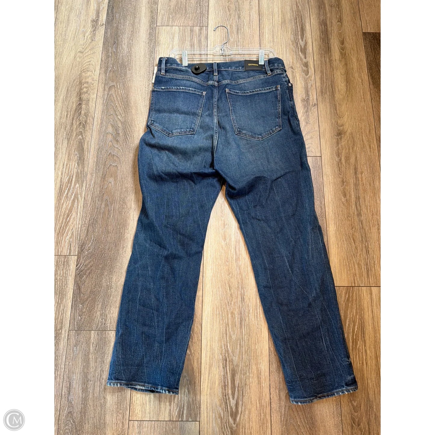 Jeans Straight By Express In Blue Denim, Size: 10