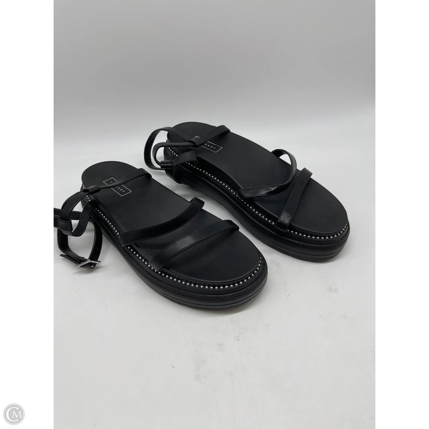 Sandals Flats By Top Shop In Black, Size: 9