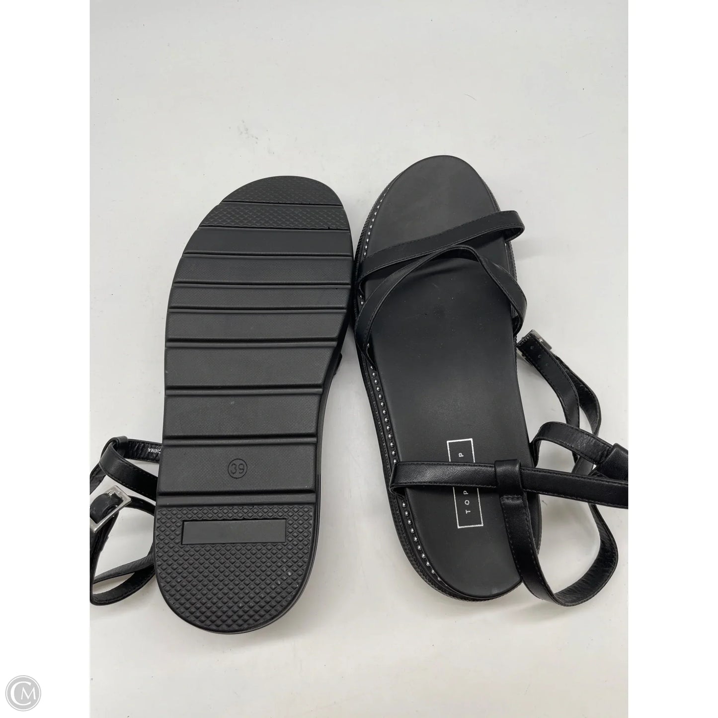 Sandals Flats By Top Shop In Black, Size: 9