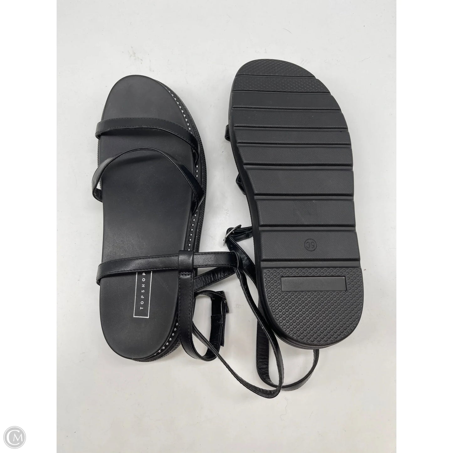 Sandals Flats By Top Shop In Black, Size: 9