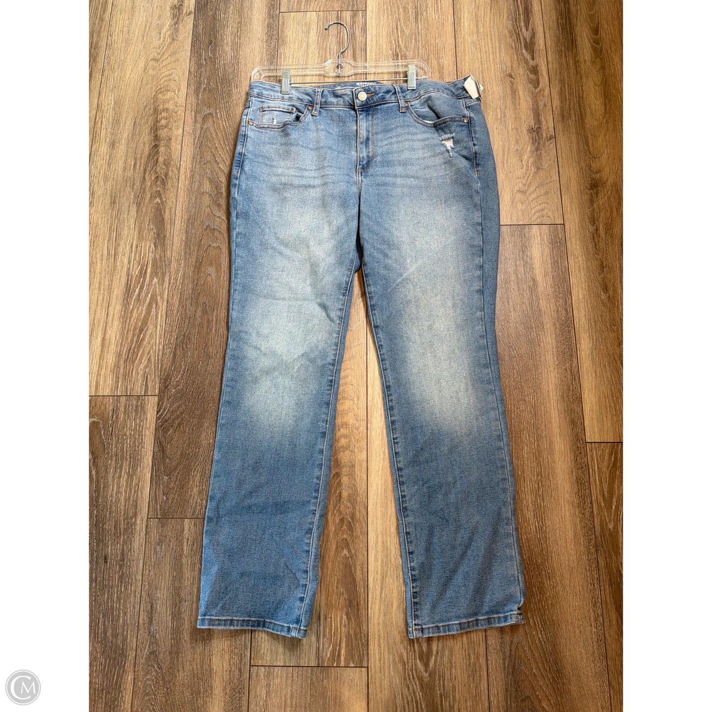Jeans Straight By Sonoma In Blue Denim, Size: 14