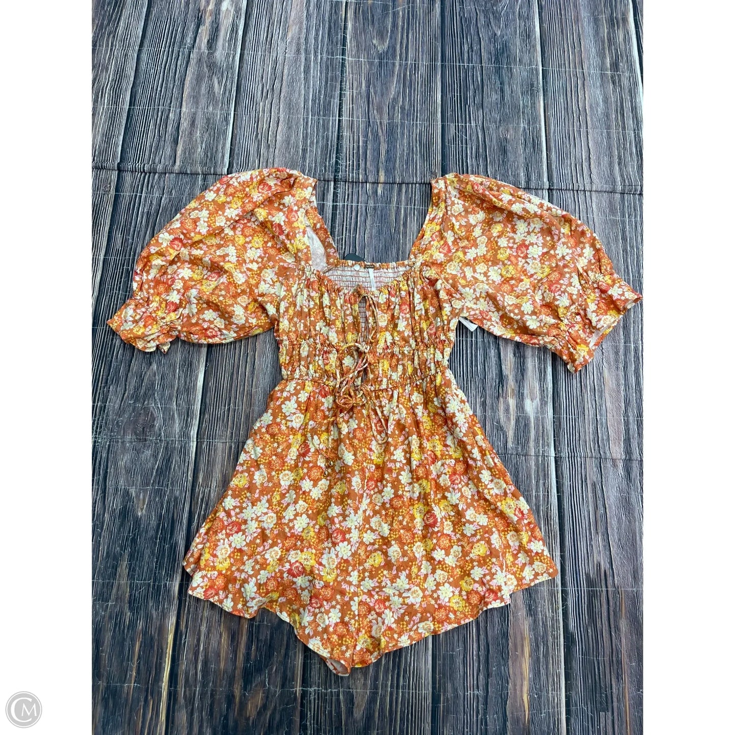 Romper By Free People In Orange, Size: S