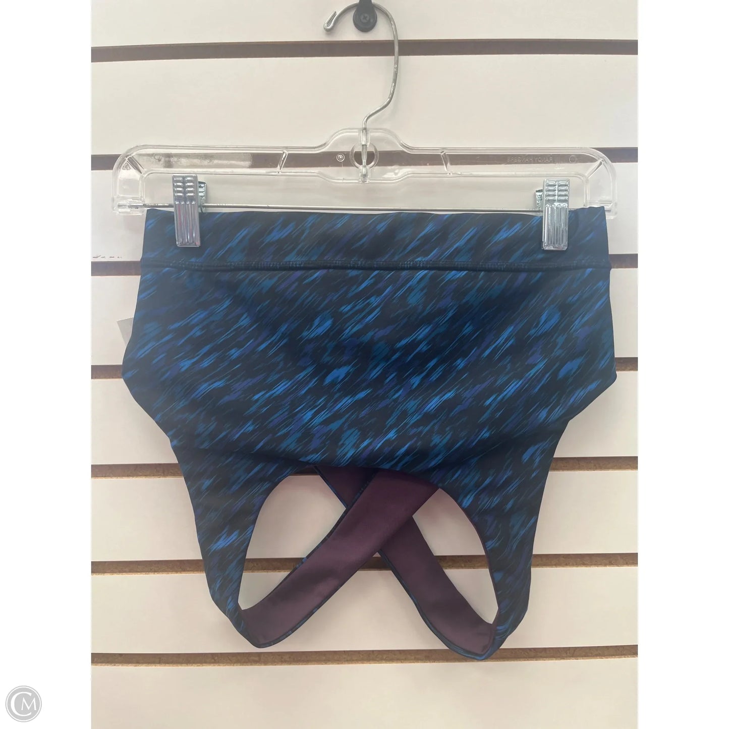 Athletic Bra By Asics In Blue, Size: M