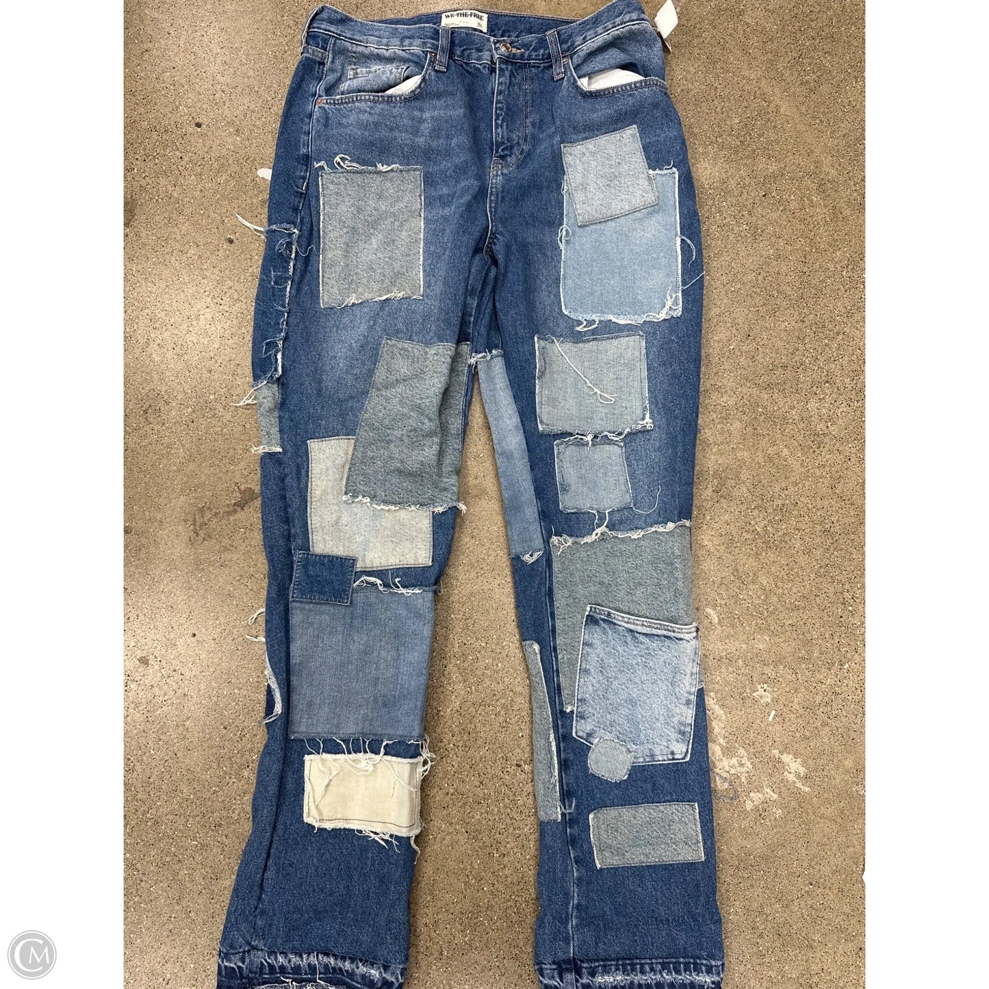 Jeans Boyfriend By We The Free In Blue Denim, Size: 12