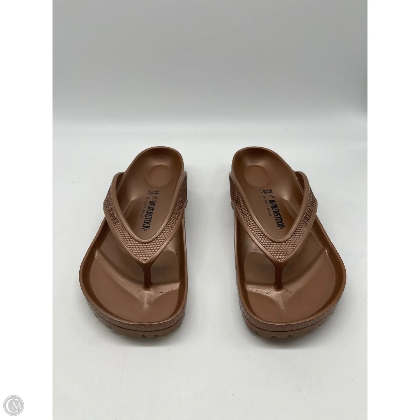 Sandals Flats By Birkenstock In Gold, Size: 8