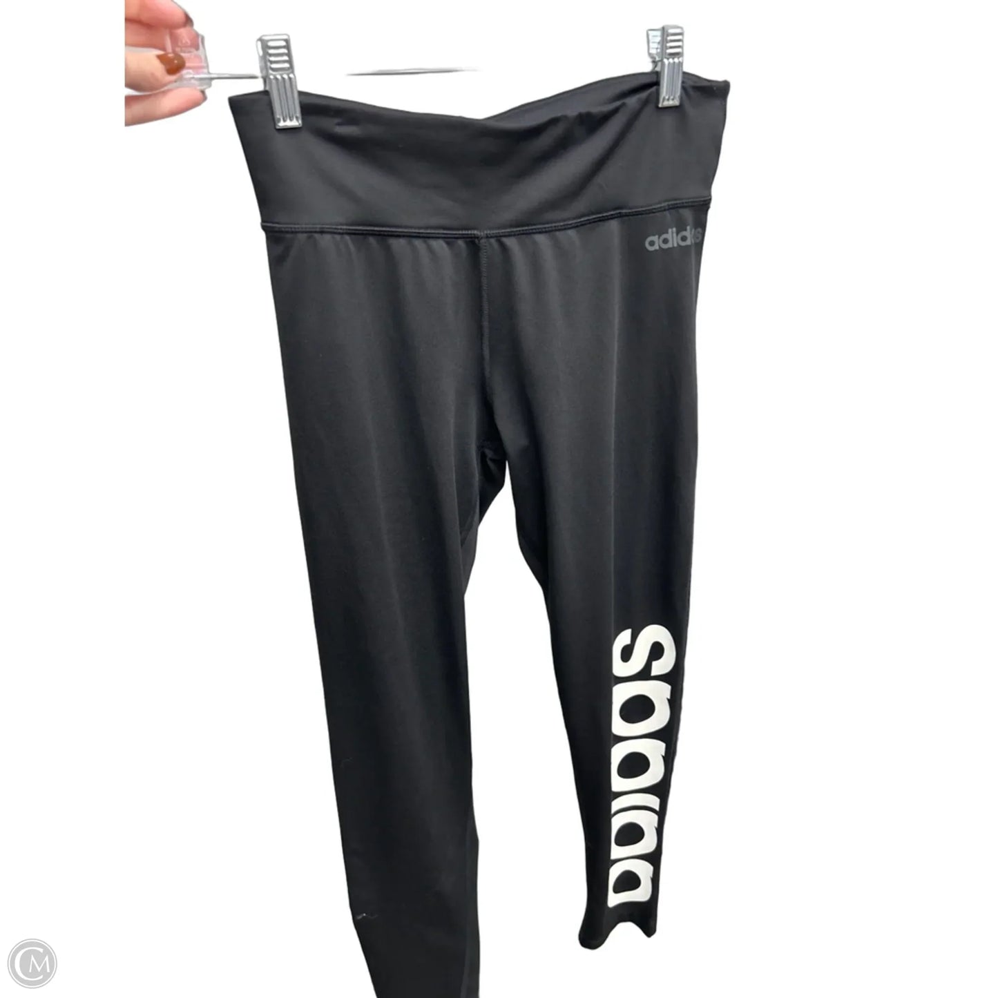 Athletic Leggings By Adidas In Black, Size: M