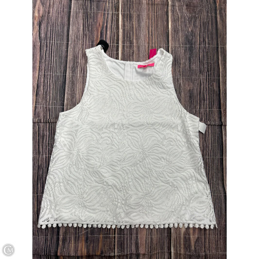 Tank Top Designer By Lilly Pulitzer In White, Size: Xl
