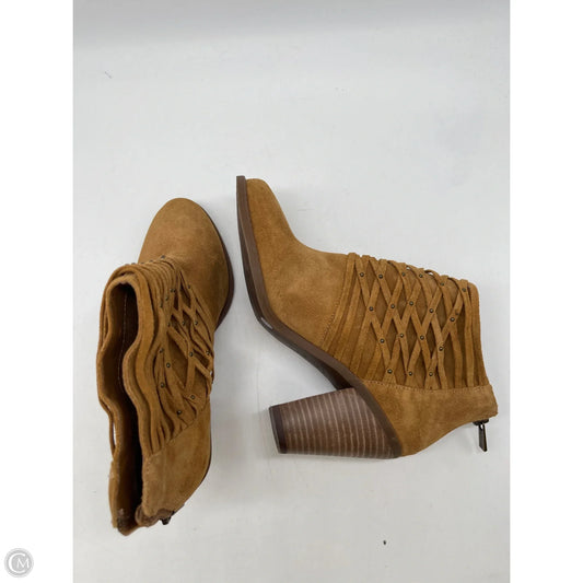 Boots Ankle Heels By Jessica Simpson In Tan, Size: 7