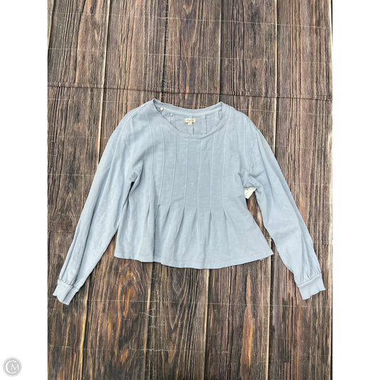 Top Long Sleeve By Pilcro In Blue, Size: M