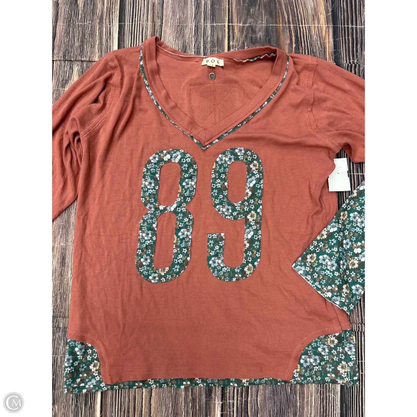 Top Long Sleeve By Pol In Pink, Size: M