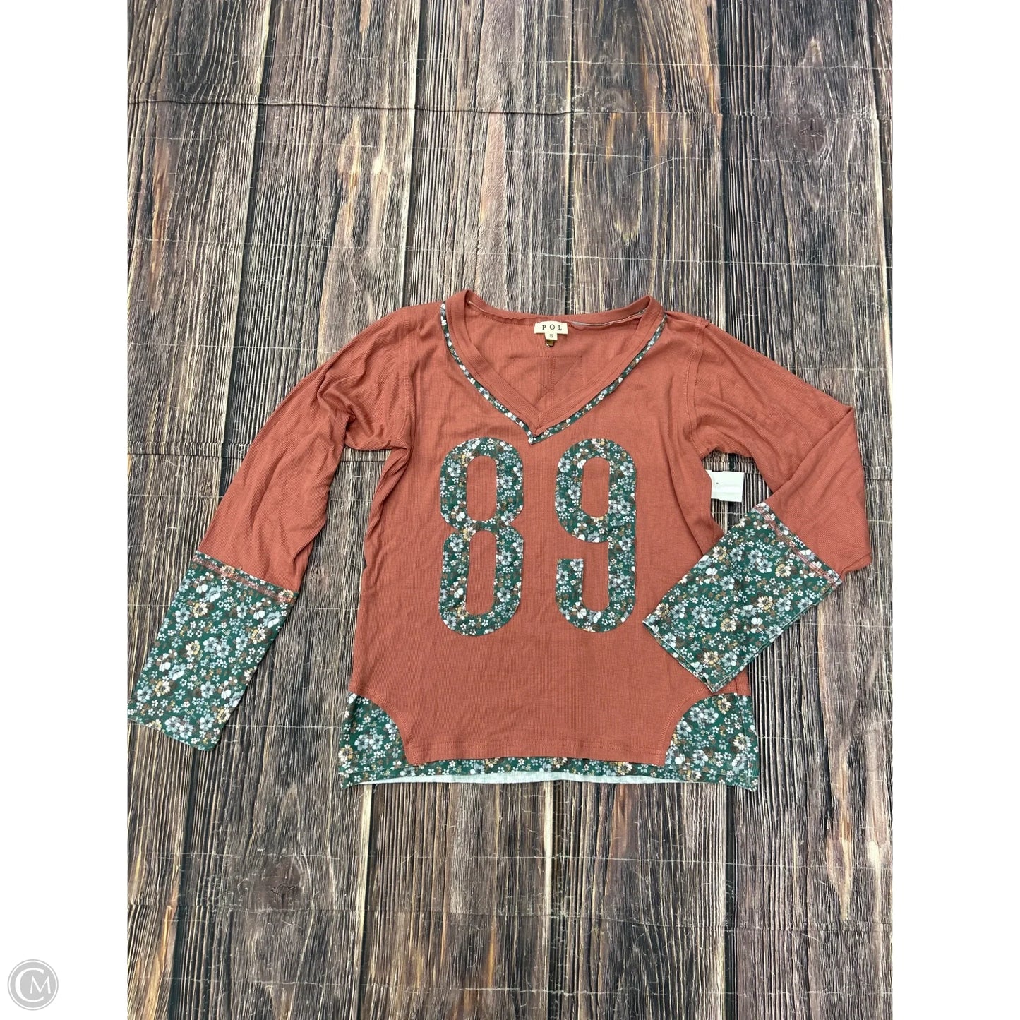 Top Long Sleeve By Pol In Pink, Size: S