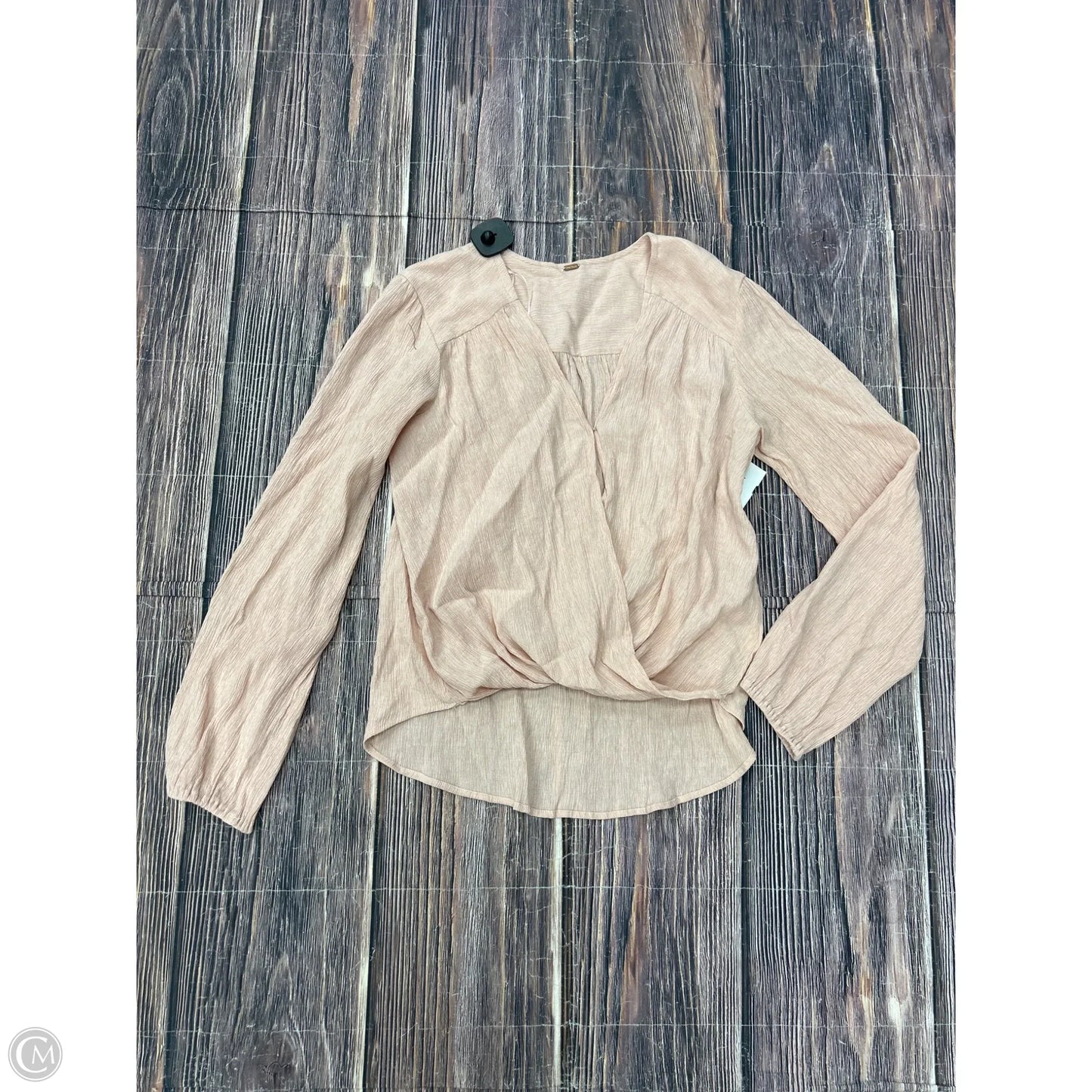 Top Long Sleeve By Free People In Pink, Size: M
