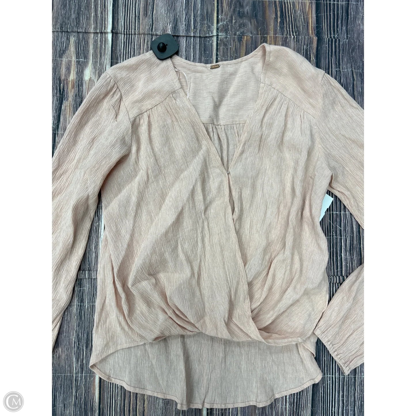 Top Long Sleeve By Free People In Pink, Size: M