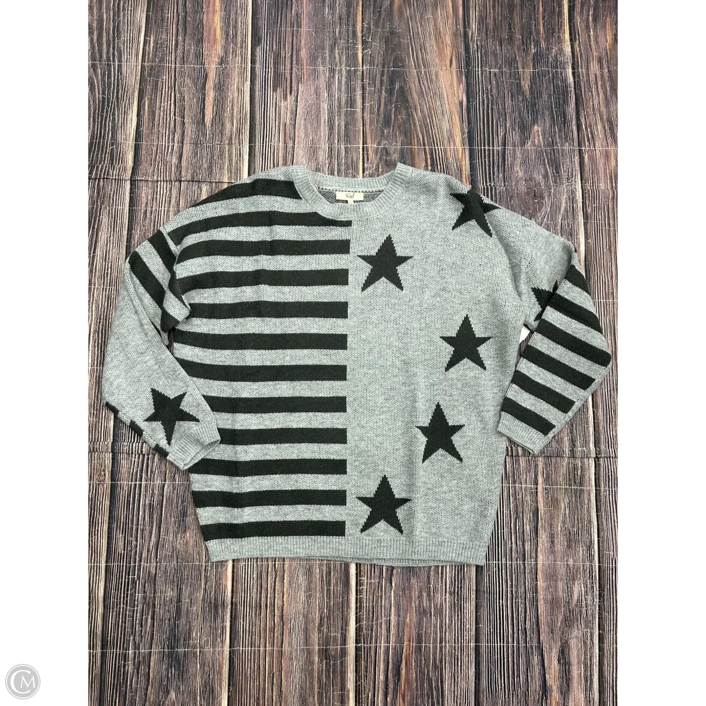 Sweater By Easel In Grey, Size: S