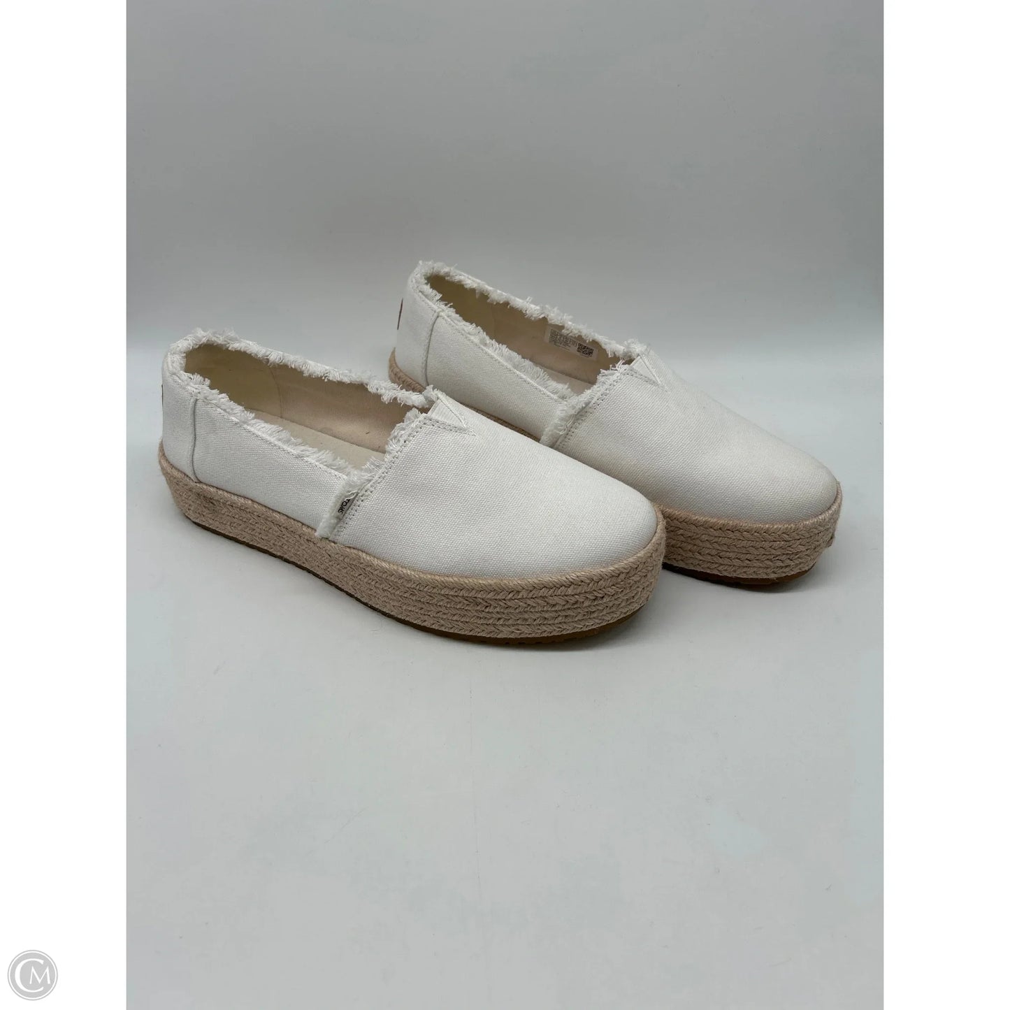 Shoes Flats By Toms In White, Size: 10