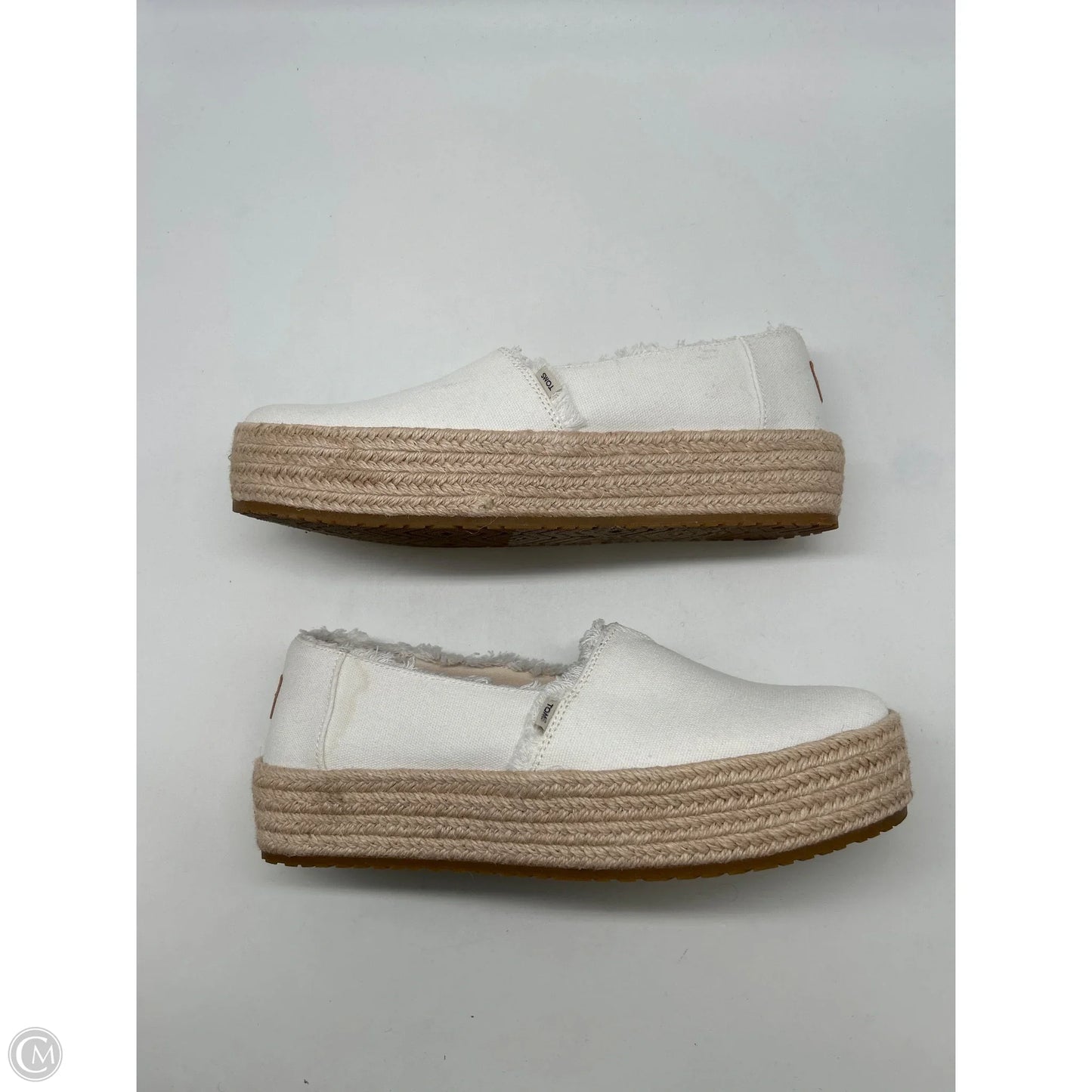 Shoes Flats By Toms In White, Size: 10