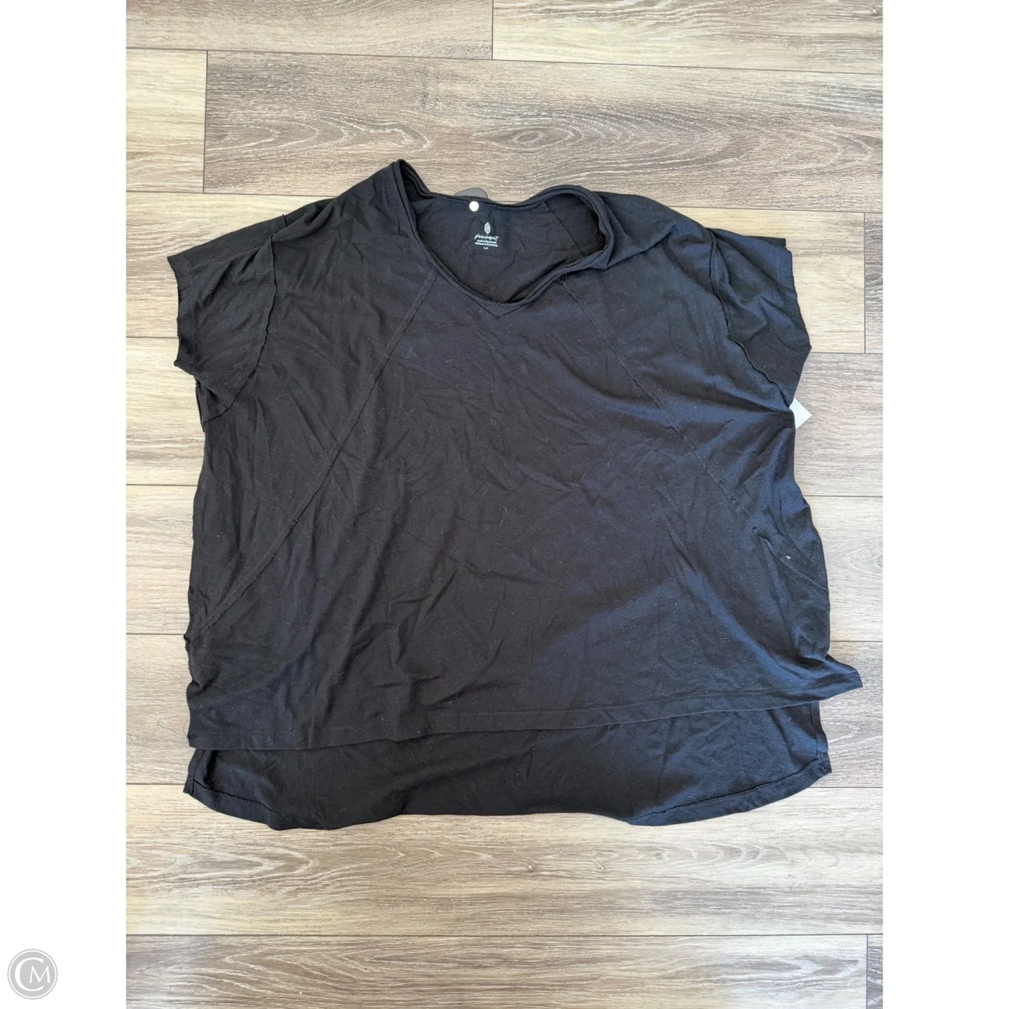 Athletic Top Short Sleeve By Free People In Black, Size: S