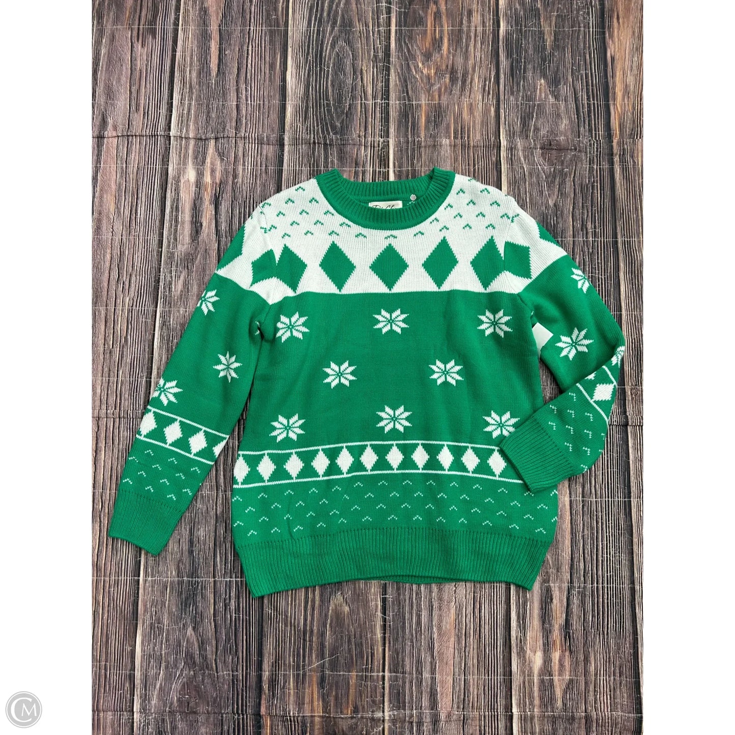 Sweater By Clothes Mentor In Green, Size: M