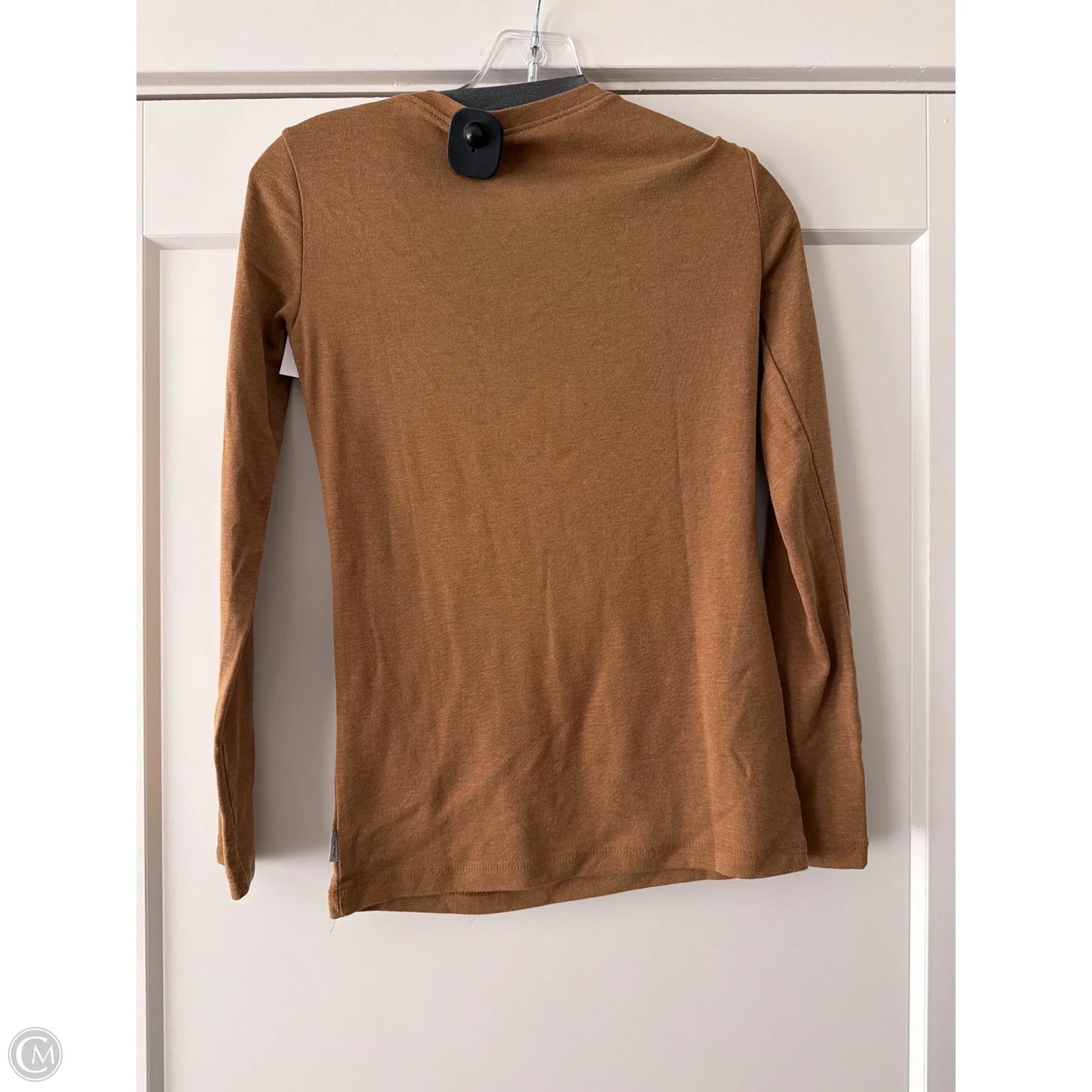 Top Long Sleeve Basic By Eddie Bauer In Brown, Size: Xs