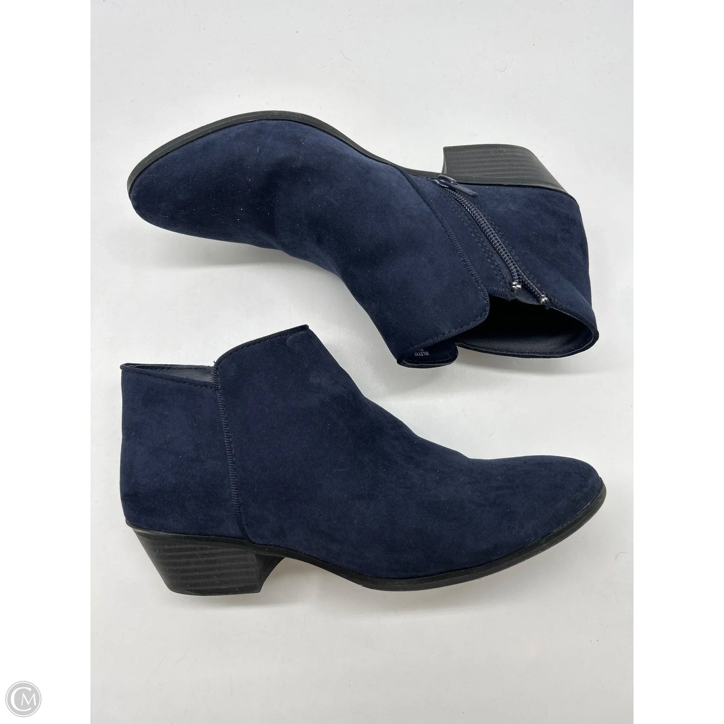Boots Ankle Heels By Style And Company In Blue, Size: 7.5