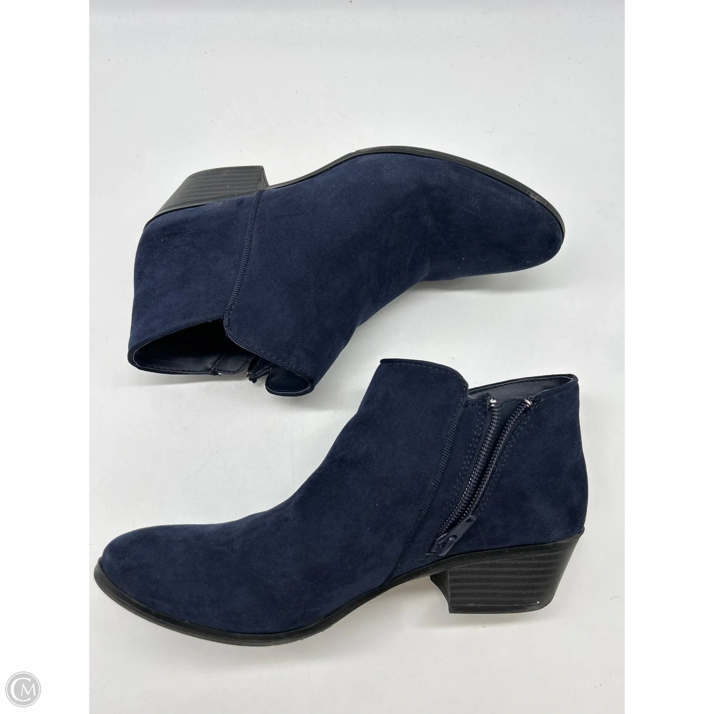 Boots Ankle Heels By Style And Company In Blue, Size: 7.5