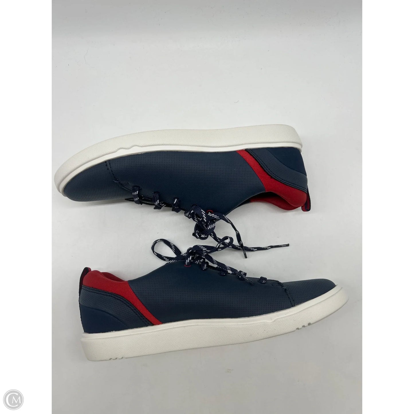 Shoes Sneakers By Clarks In Blue, Size: 8