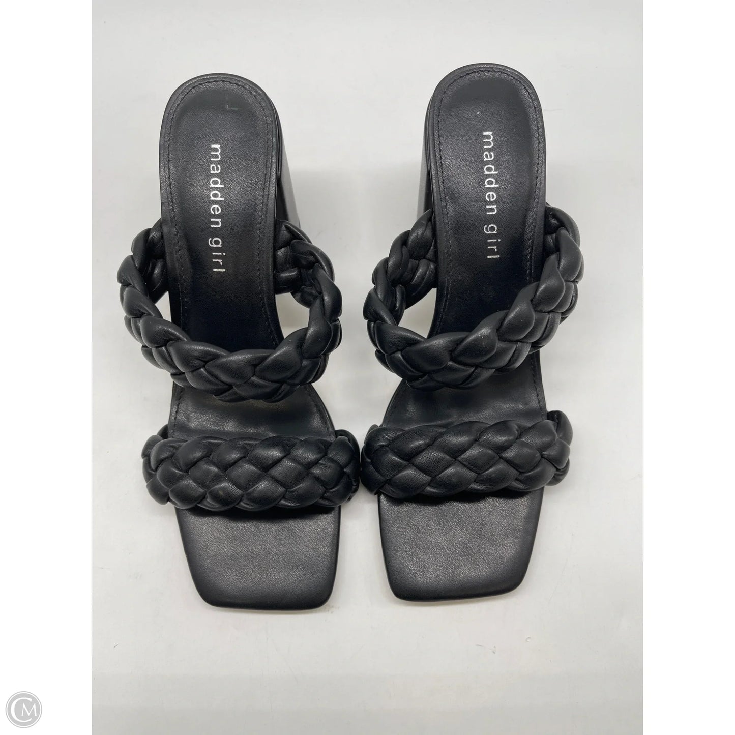 Sandals Heels Block By Madden Girl In Black, Size: 8.5